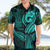 Polynesia Hawaiian Shirt Whale Tale and Polynesian Sunset Plumeria Turquoise LT9 - Polynesian Pride