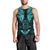 FSM Chuuk States Men Tank Top Micronesia Vintage Polynesian Tribal Aqua Version LT9 - Polynesian Pride