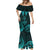 FSM Kosrae States Mermaid Dress Micronesia Vintage Polynesian Tribal Aqua Version LT9 - Polynesian Pride