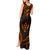 FSM Kosrae States Tank Maxi Dress Micronesia Vintage Polynesian Tribal Gold Version LT9 - Polynesian Pride