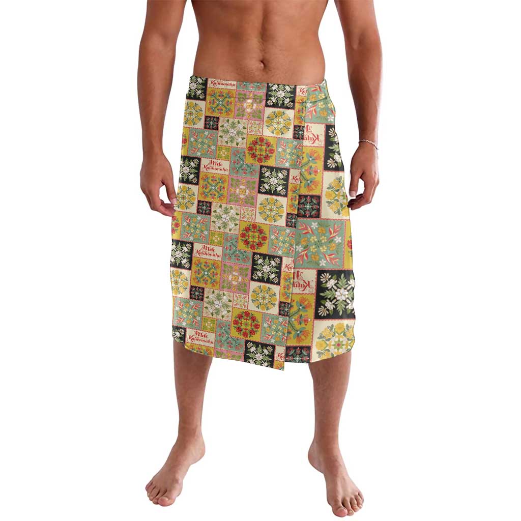 Mele Kalikimaka Hawaii Christmas Lavalava Melemele Mama Seamless Floral Motif LT9 Beige - Polynesian Pride