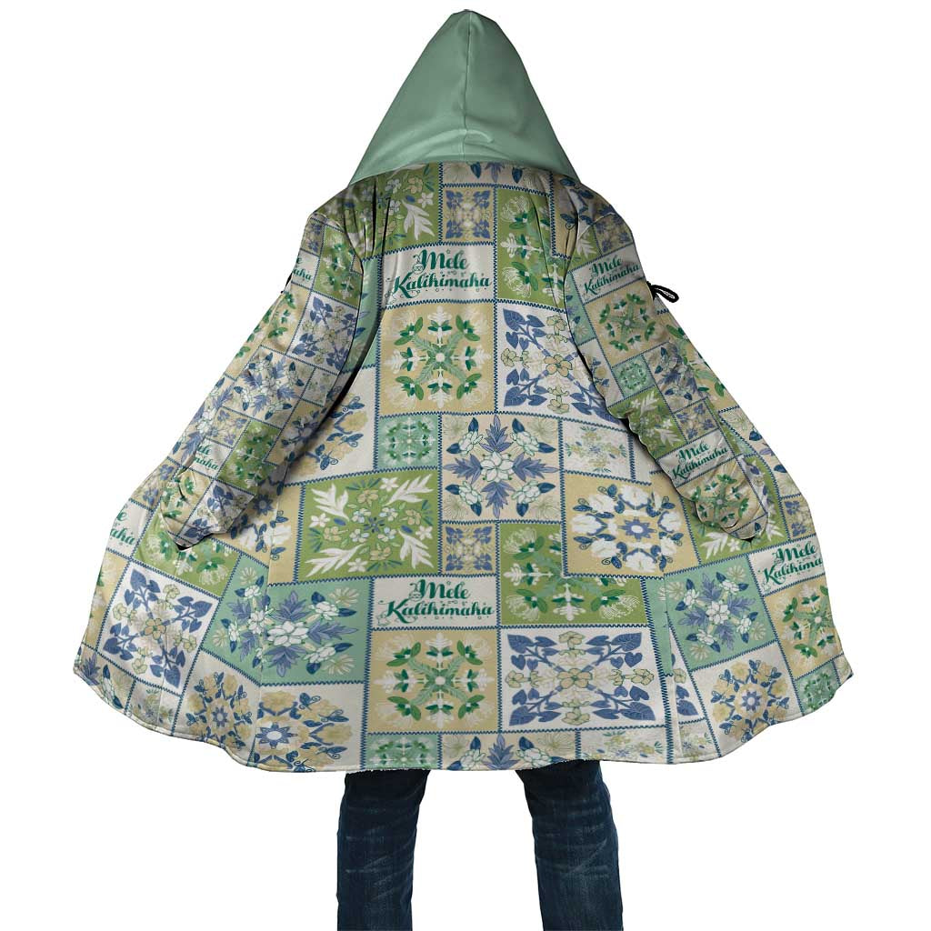 Mele Kalikimaka Hawaii Christmas Cloak Omaomao Seamless Floral Motif LT9 Unisex Green - Polynesian Pride
