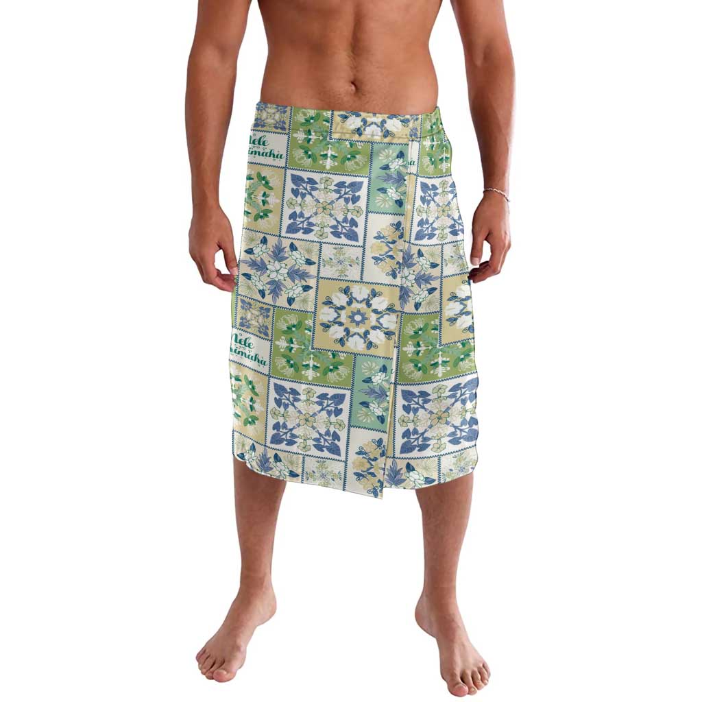 Mele Kalikimaka Hawaii Christmas Lavalava Omaomao Seamless Floral Motif LT9 Green - Polynesian Pride