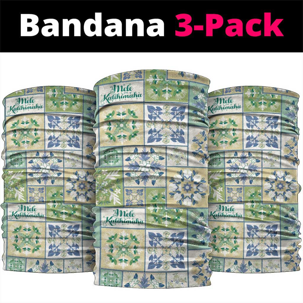Mele Kalikimaka Hawaii Christmas Neck Gaiter Omaomao Seamless Floral Motif LT9 package One Size: 25*50cm Green - Polynesian Pride