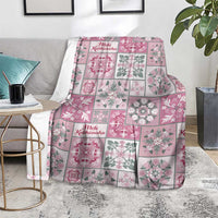 Mele Kalikimaka Hawaii Christmas Blanket Akala Seamless Floral Motif LT9 - Polynesian Pride