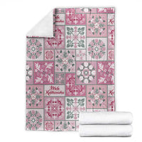 Mele Kalikimaka Hawaii Christmas Blanket Akala Seamless Floral Motif LT9 - Polynesian Pride