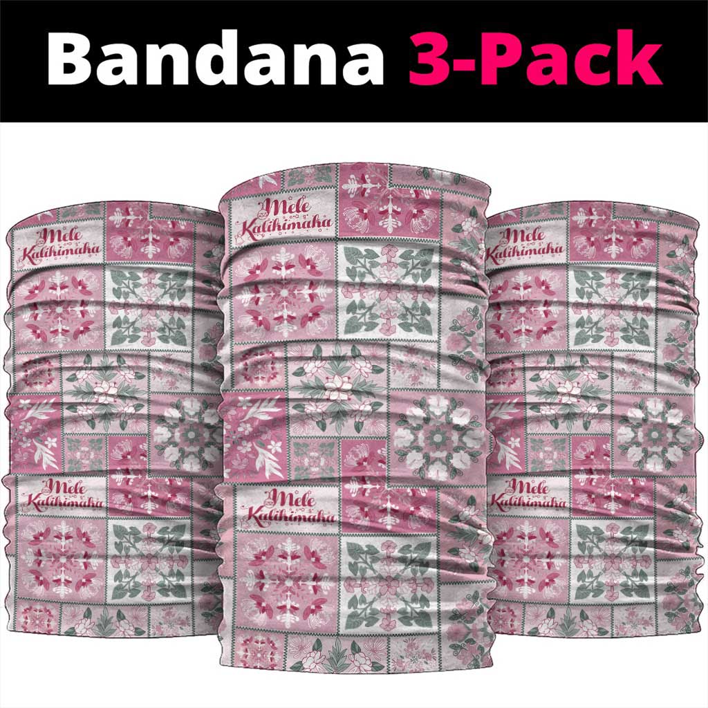 Mele Kalikimaka Hawaii Christmas Neck Gaiter Akala Seamless Floral Motif LT9 package One Size: 25*50cm Pink - Polynesian Pride