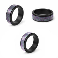 Mele Kalikimaka Hawaii Christmas Spinner Ring Poni Seamless Floral Motif LT9 - Polynesian Pride