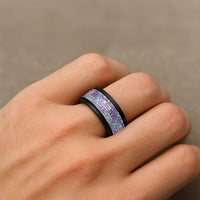 Mele Kalikimaka Hawaii Christmas Spinner Ring Poni Seamless Floral Motif LT9 - Polynesian Pride