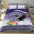 American Samoa Bald Eagle Bedding Set Polynesian Tropical Flowers