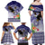 American Samoa Bald Eagle Family Matching Off Shoulder Maxi Dress and Hawaiian Shirt Polynesian Tropical Flowers