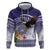 American Samoa Bald Eagle Hoodie Polynesian Tropical Flowers