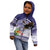 American Samoa Bald Eagle Kid Hoodie Polynesian Tropical Flowers