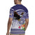 American Samoa Bald Eagle Rugby Jersey Polynesian Tropical Flowers