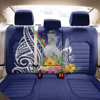 New Caledonia Kagu Bird Back Car Seat Cover Polynesian Tropical Flowers LT9 - Polynesian Pride