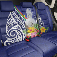 New Caledonia Kagu Bird Back Car Seat Cover Polynesian Tropical Flowers LT9 - Polynesian Pride