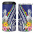 New Caledonia Kagu Bird 4 in 1 Can Cooler Tumbler Polynesian Tropical Flowers