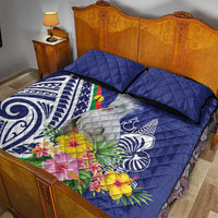 New Caledonia Kagu Bird Quilt Bed Set Polynesian Tropical Flowers LT9 - Polynesian Pride