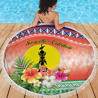 New Caledonia Nautilus Shell Beach Blanket Polynesian Tropical Flowers LT9 - Polynesian Pride