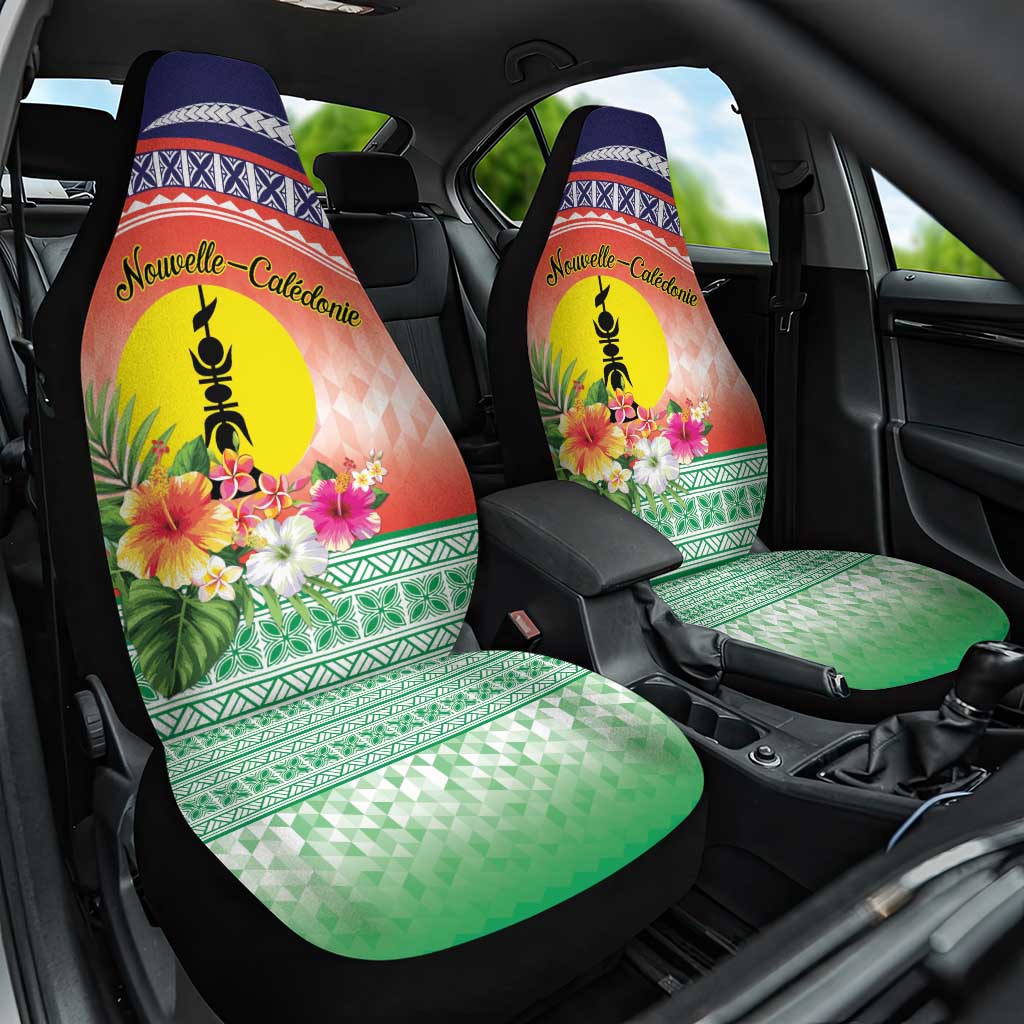 New Caledonia Nautilus Shell Car Seat Cover Polynesian Tropical Flowers LT9 One Size Red - Polynesian Pride