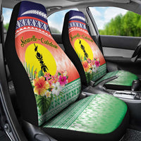 New Caledonia Nautilus Shell Car Seat Cover Polynesian Tropical Flowers LT9 - Polynesian Pride