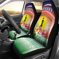 New Caledonia Nautilus Shell Car Seat Cover Polynesian Tropical Flowers LT9 - Polynesian Pride