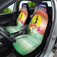 New Caledonia Nautilus Shell Car Seat Cover Polynesian Tropical Flowers LT9 - Polynesian Pride