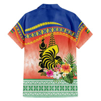 New Caledonia Nautilus Shell Hawaiian Shirt Polynesian Tropical Flowers LT9 - Polynesian Pride