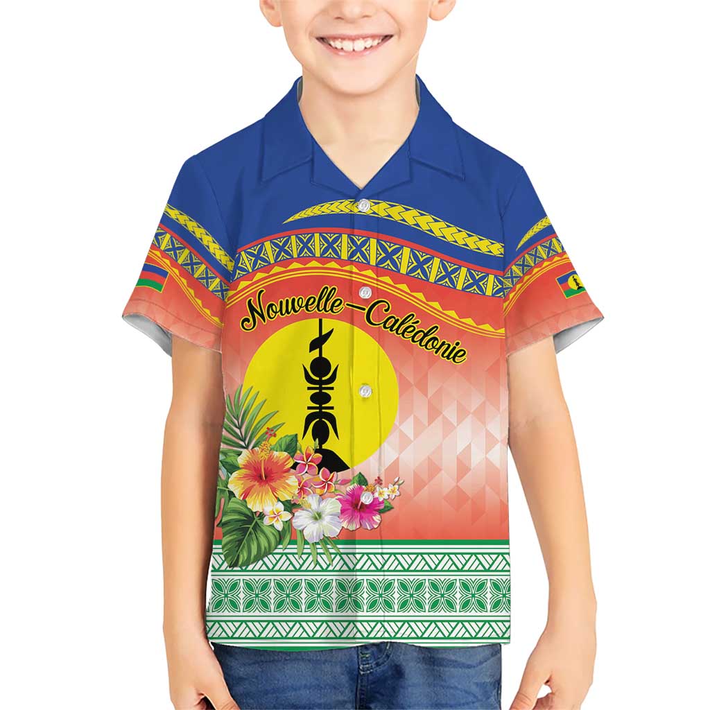 New Caledonia Nautilus Shell Hawaiian Shirt Polynesian Tropical Flowers LT9 - Polynesian Pride
