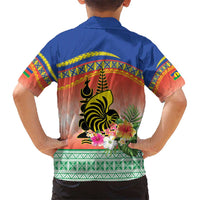New Caledonia Nautilus Shell Hawaiian Shirt Polynesian Tropical Flowers LT9 - Polynesian Pride