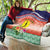 New Caledonia Nautilus Shell Quilt Polynesian Tropical Flowers