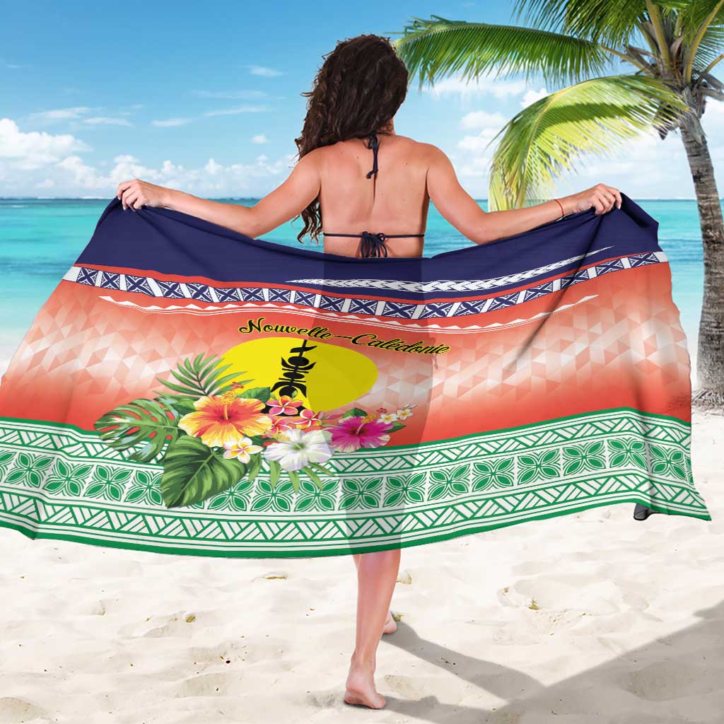 New Caledonia Nautilus Shell Sarong Polynesian Tropical Flowers LT9 - Polynesian Pride