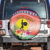 New Caledonia Nautilus Shell Spare Tire Cover Polynesian Tropical Flowers LT9 Red - Polynesian Pride