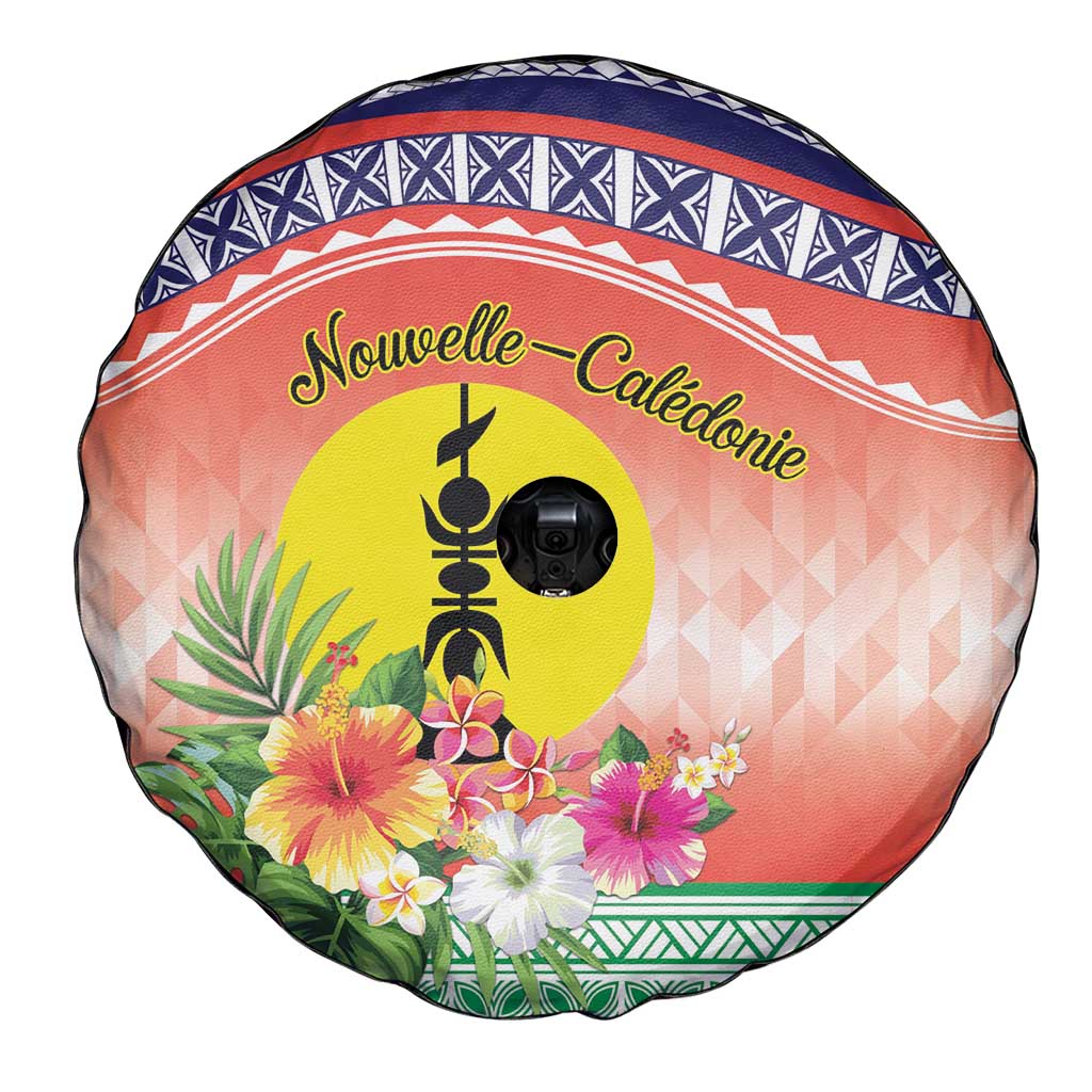New Caledonia Nautilus Shell Spare Tire Cover Polynesian Tropical Flowers LT9 - Polynesian Pride