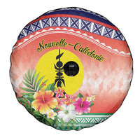 New Caledonia Nautilus Shell Spare Tire Cover Polynesian Tropical Flowers LT9 - Polynesian Pride