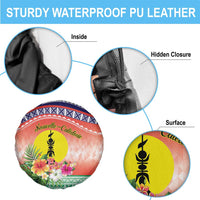 New Caledonia Nautilus Shell Spare Tire Cover Polynesian Tropical Flowers LT9 - Polynesian Pride