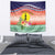 New Caledonia Nautilus Shell Tapestry Polynesian Tropical Flowers