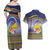 Tokelau Tuluma Couples Matching Off Shoulder Maxi Dress and Hawaiian Shirt Polynesian Tropical Flowers