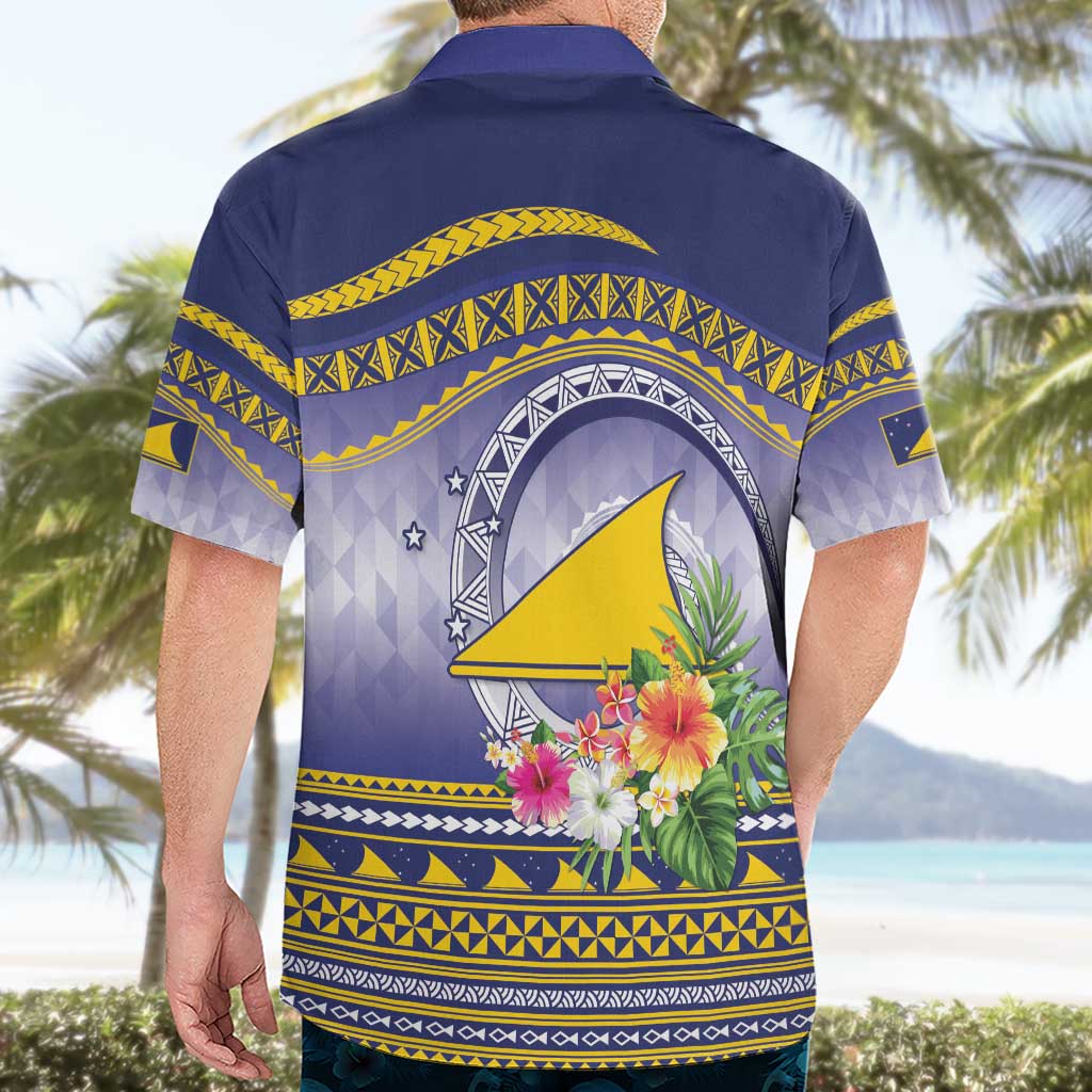 Tokelau Tuluma Hawaiian Shirt Polynesian Tropical Flowers LT9 - Polynesian Pride