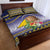 Tokelau Tuluma Quilt Bed Set Polynesian Tropical Flowers