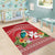 Wallis et Futuna Kingfisher Area Rug Polynesian Tropical Flowers