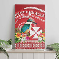 Wallis et Futuna Kingfisher Canvas Wall Art Polynesian Tropical Flowers LT9 - Polynesian Pride