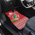 Wallis et Futuna Kingfisher Car Mats Polynesian Tropical Flowers