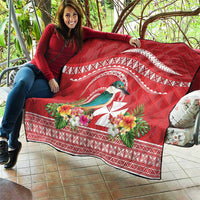 Wallis et Futuna Kingfisher Quilt Polynesian Tropical Flowers LT9 - Polynesian Pride