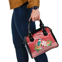 Wallis et Futuna Kingfisher Shoulder Handbag Polynesian Tropical Flowers LT9 - Polynesian Pride