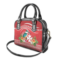 Wallis et Futuna Kingfisher Shoulder Handbag Polynesian Tropical Flowers LT9 - Polynesian Pride