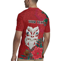 Maori Wheku Meri Kirihimete Personalised Rugby Jersey All Red Indigenous Maori Motif LT9 - Polynesian Pride