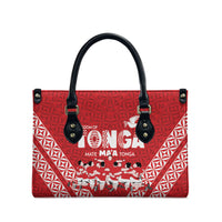 Mate Ma'a Tonga Leather Bag Tongan Sipi Tau Ngatu Inspired Red LT9 - Polynesian Pride