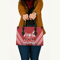 Mate Ma'a Tonga Leather Bag Tongan Sipi Tau Ngatu Inspired Red LT9 - Polynesian Pride