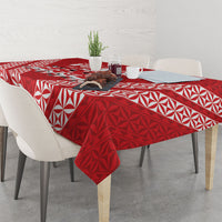 Mate Ma'a Tonga Tablecloth Tongan Sipi Tau Ngatu Inspired Red LT9 - Polynesian Pride